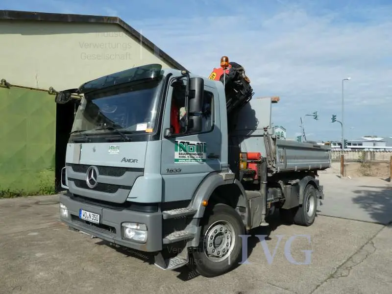 LKW Kipper offener Kasten m. Ladegerät MERCEDES-BENZ Axor 1833 BlueTec 5